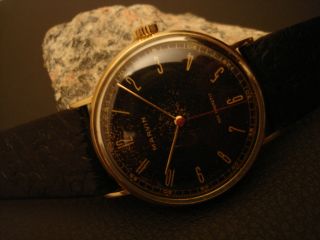 Wunderschöne Schweizer Uhr Marvin Armbanduhr Aus Massiv 14k 585 Gold Bild