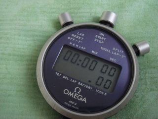 Vintage Omega Lcd Watch Stopwatch Chronograph Bild