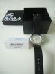 Uhrkraft Automatik Miyotawerk Glasboden Schwarzes Lederband Weißes Ziffernblatt Armbanduhren Bild 1