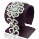 Liebe Herz Weiß Emaille Kristall Link Armreif Mode Quartz Armbanduhren Watch Armbanduhren Bild 1