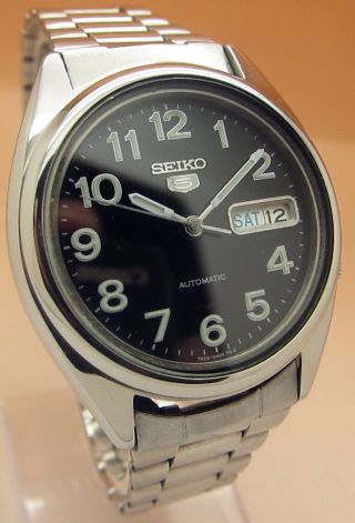 Seiko 5 Durchsichtig Automatik Uhr 7s26 - 0480 21 Jewels Datum & Taganzeige Bild