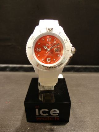 Ice Watch Si.  Wd.  S.  S.  10 Herren Uhr Damen Unisex Rot Weiss Small Bild