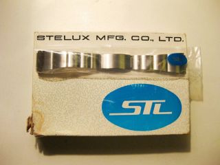 Nos Rar Vintage Steel Stl Stelux Band F.  Chronograph Diver Chronometer Etc. Bild