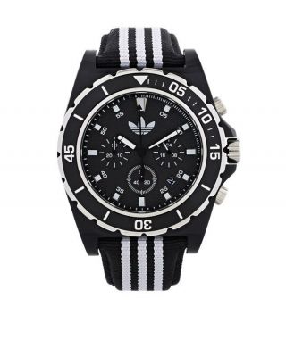 Adidas Originals Herren Uhr Chronograph Geschenk Für Mann Schwarz Luxus Bild