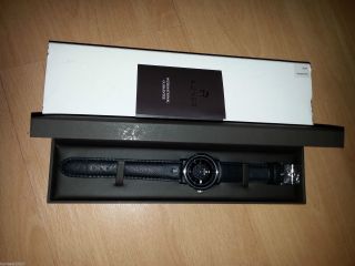 Aigner Linate A32103 Herrenuhr Armbanduhr Leder Ovp Luxus - Uhr Schwarz Silber Bild