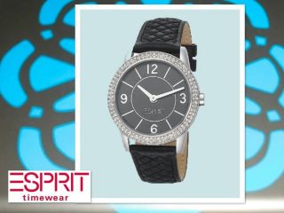 Esprit Uhr Damen - Armbanduhr Heron Glam Black Analog Leder Es104352001 Bild