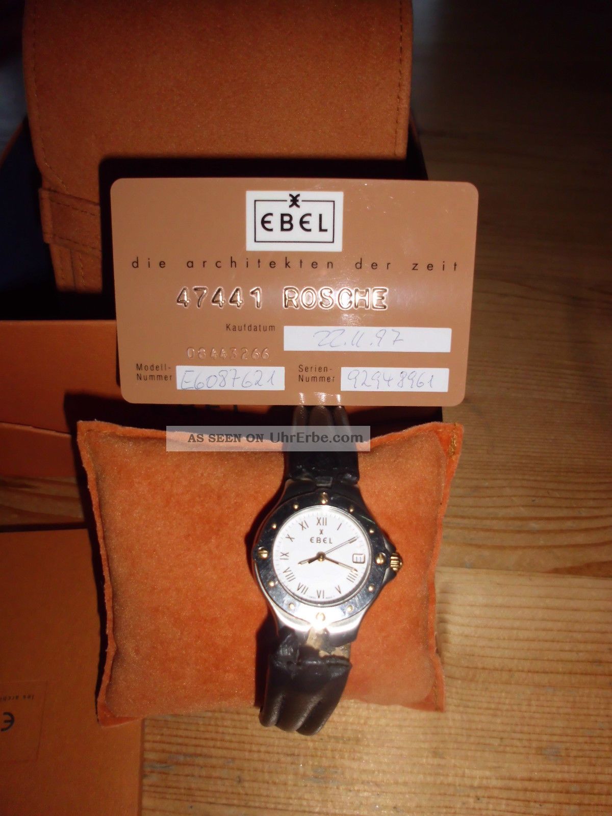 Ebel Sportwave 6087621 Damenuhr Edelstahl/gelbgold Armbanduhren Bild