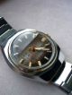 Vintage Herren Armbanduhr Cetikon Calendar Uhr Silber Handaufzug Manuell Armbanduhren Bild 3