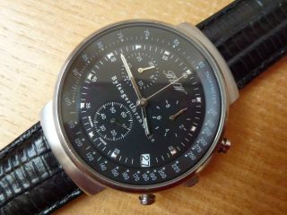 Buw Herrenuhr Armbanduhr - Swiss Made Chronograph Mit Datum Bild