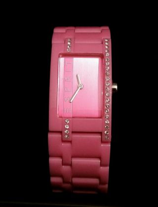 Esprit Uhr In Pink Mit Zirkonia Top Bild