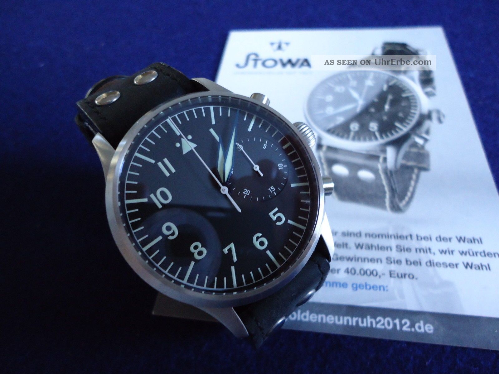 Stowa Flieger Chronograph Armbanduhren Bild