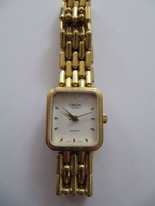 Uhr Für Damen Orion Swiss Quartz Stahl Goldfarben Bild
