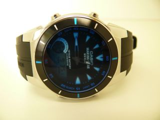 Casio 3796 Mrp - 700 Marine Gear Mondphasen Gezeitengrafik Herren Armbanduhr Watch Bild
