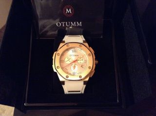 Otumm Watch Speed Uhr Gold/weiß,  45mm,  Originalverpackt Bild