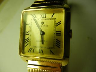 Junghans Quartz Uhr Vergoldet Bild