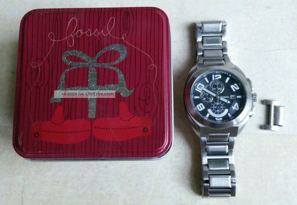 Fossil Chronograph Arkitekt Herrenuhr Uhr Armbanduhr Fs - 4271 50 Meters Armbanduhren Bild