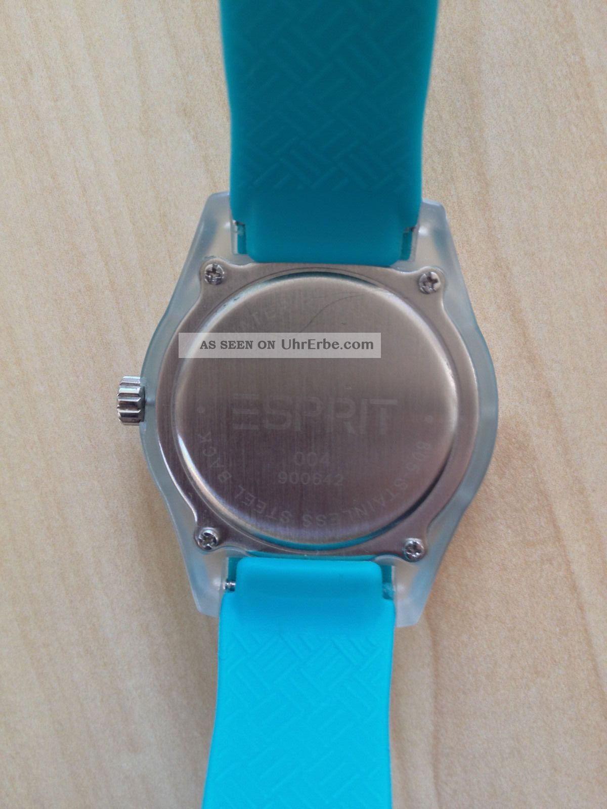 Türkisfarbene Esprit Armbanduhr, Selten Getragen
