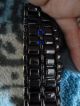 Lava Led Uhr Iron Watch Samurai Herrenuhr - Leuchtet Blau - Armbanduhren Bild 2