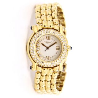 Chopard Happy Sport 18kt Gelb Gold Diamant Quarz Watch Watch 276151 - 0004 Bild