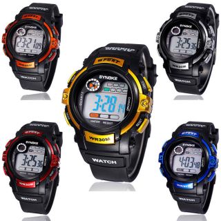 Boy Digital Led Quartz Alarm Date Sports Waterproof Wrist Watch Armbanduhr Bild