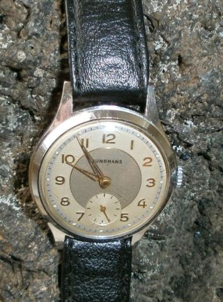 Vintage Junghans Kal.  93 50er Jahre Armbanduhr Hau Bild