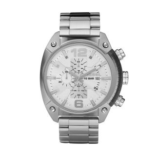 Diesel Herren Uhr Chronograph Edelstahl Overflow Silver Watch Dz4203 189€ Bild