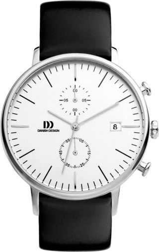 Danish Design Dd 3314400 Armbanduhr Herren Datum Chronograph Armband Leder Bild
