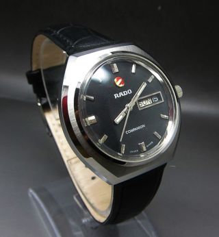 Schwarz Rado Companion Mit Datum & Taganzeige Handaufzug Uhr Bild