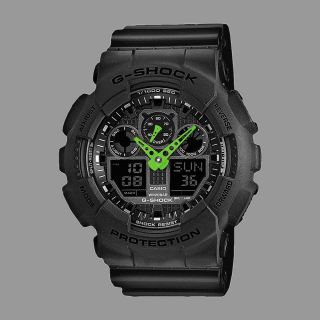 Casio Uhr Watch G - Shock Ga - 100c - 1a3er Black Green Bild