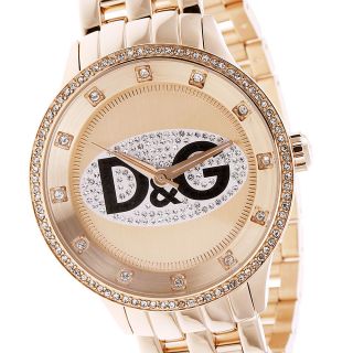 D&g Dolce Gabbana Damenuhr Rosé Vergoldet Unisex Armbanduhr Xl Dw0847 Bild