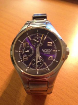 Casio Uhr Edifice Herren Edelstahl Armbanduhr Ef - 316d - 1avef Bild