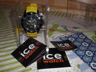 Ice Watch Uhr - Ice Chrono - Black Yellow - Sili - Big - Ch.  By.  B.  S.  10 Bild