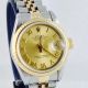 Rolex Lady Datejust Steel Gold Ref 69173 26mm Römisches Zifferblatt Damenuhr Armbanduhren Bild 1
