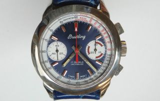 Vintage Breitling Chronograph Uhr.  Valjoux 7733 Bild