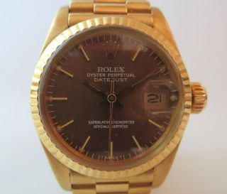 Rolex,  Datejust,  6917,  Gold 750,  Goldband Bild