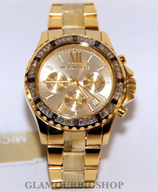 Michael Kors Mk5874 Uhr Damenuhr Everest Armbanduhr Edelstahl Gold Analog Bild