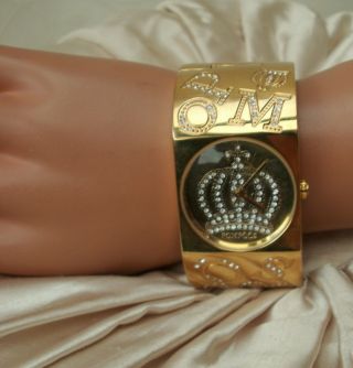 Harald GlÖÖckler ♛ Armbanduhr Gold Kristall Vergoldet PompÖÖs Uhr ♛ 137f Bild