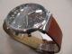 Skagen Chronograph Anchor Steel Skw6099 40mm Stahl Grau Leder Braun Slim Armbanduhren Bild 1