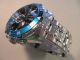 Festina Chronograh Sport Stahl Schwarz Blau Silber 46mm Wd100m F16603/3 Armbanduhren Bild 1