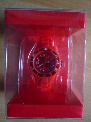 Ascot Colour Watch Mini Rote (kirschrot) Uhr Aus Silikon Neu&ovp Bild