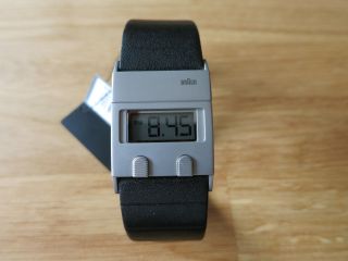 Braun Armbanduhr Digital Quarz Leder Bn0076slbkg Herren Damen - & Ovp Bild