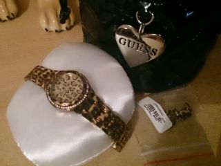 Guess Damen - Armbanduhr Analog Quarz Edelstahl Messing W0084l1 Bild