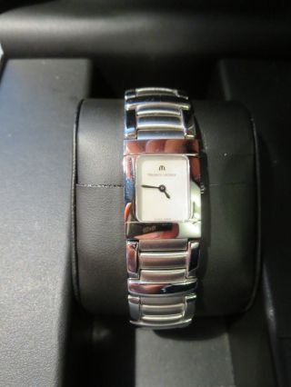 Maurice Lacroix Miros Damen Edelstahl Perlmutt Armbanduhr Uhr Uvp 995€ Ovp Bild