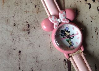 Retro Vintage 4tlg.  Mickey Minnie Disney Armband Uhr Look Bild