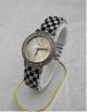 Rockabilly Style Flexi Damen Uhr Checkerboard Karo Schwarz/weiss Black/white Top Armbanduhren Bild 2
