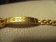 Gucci Designer Mädchen,  Damenuhr,  Spangen Uhr 18k Vergoldet Armbanduhren Bild 3