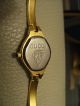 Gucci Designer Mädchen,  Damenuhr,  Spangen Uhr 18k Vergoldet Armbanduhren Bild 4