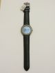 S.  Oliver Armbanduhr Uhr Schwarz Blau Lederarmband Wasserdicht Armbanduhren Bild 1