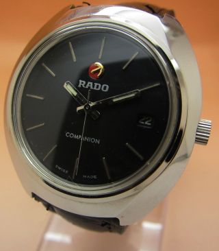 Rado Companion Glasboden Mechanische Uhr 25 Jewels Datumanzeige Lumi Zeiger Bild