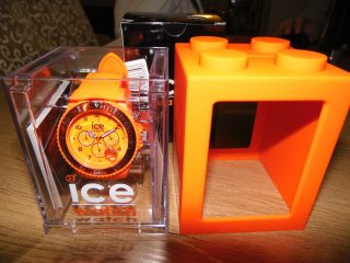 Ice Watch Chrono Matt - Orange - Nagelneu - Mit Rechnung Bild